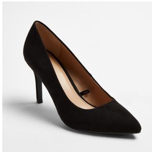 A NEW DAY Black Suede Pumps